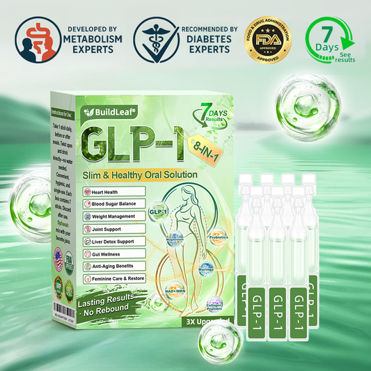 Official Store | BuildLeaf® GLP-1 8-in-1 Slim & Healthy Oral Solution (Once a day, results in 7 days), With 100 Billion CFU Active Probiotics ✅ Supports weight management, heart health, diabetes, gut & women’s health, while firming skin & boosting energy.