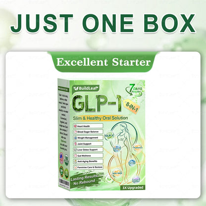 Official Store | BuildLeaf® GLP-1 8-in-1 Slim & Healthy Oral Solution (Once a day, results in 7 days), With 100 Billion CFU Active Probiotics ✅ Supports weight management, heart health, diabetes, gut & women’s health, while firming skin & boosting energy.