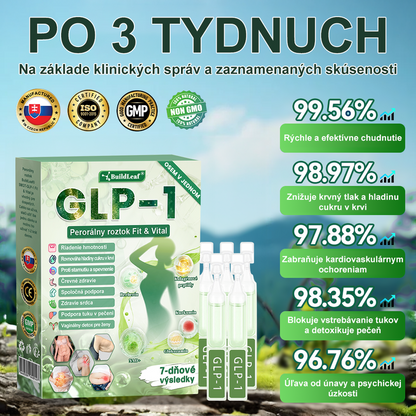🪻🪻BuildLeaf® GLP-1 8-v-1 Fit & Vital Perorálny Roztok ✅(Len raz denne, viditeľné zmeny už za 7 dní) Pre obezitu, kardiovaskulárne ochorenia, cukrovku, problémy so štítnou žľazou, zdravie čriev, problémy s kĺbmi a ďalšie