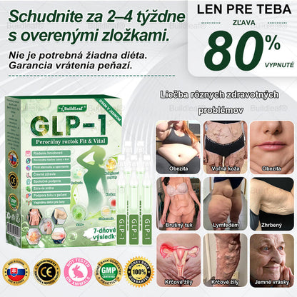 🪻🪻BuildLeaf® GLP-1 8-v-1 Fit & Vital Perorálny Roztok ✅(Len raz denne, viditeľné zmeny už za 7 dní) Pre obezitu, kardiovaskulárne ochorenia, cukrovku, problémy so štítnou žľazou, zdravie čriev, problémy s kĺbmi a ďalšie