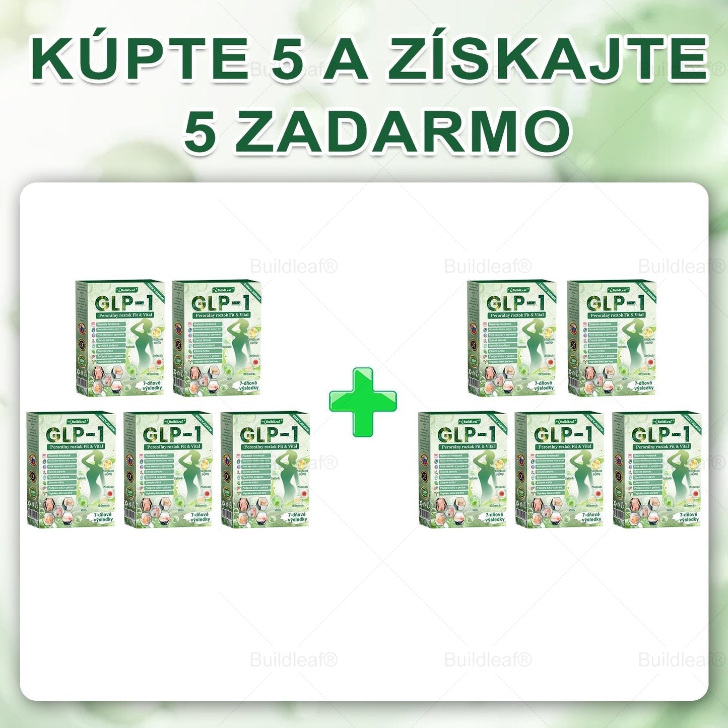 🪻🪻BuildLeaf® GLP-1 8-v-1 Fit & Vital Perorálny Roztok ✅(Len raz denne, viditeľné zmeny už za 7 dní) Pre obezitu, kardiovaskulárne ochorenia, cukrovku, problémy so štítnou žľazou, zdravie čriev, problémy s kĺbmi a ďalšie