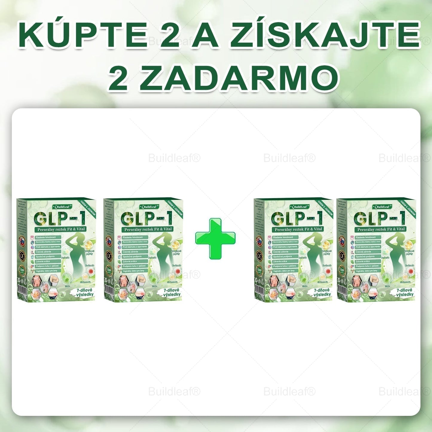 🪻🪻BuildLeaf® GLP-1 8-v-1 Fit & Vital Perorálny Roztok ✅(Len raz denne, viditeľné zmeny už za 7 dní) Pre obezitu, kardiovaskulárne ochorenia, cukrovku, problémy so štítnou žľazou, zdravie čriev, problémy s kĺbmi a ďalšie
