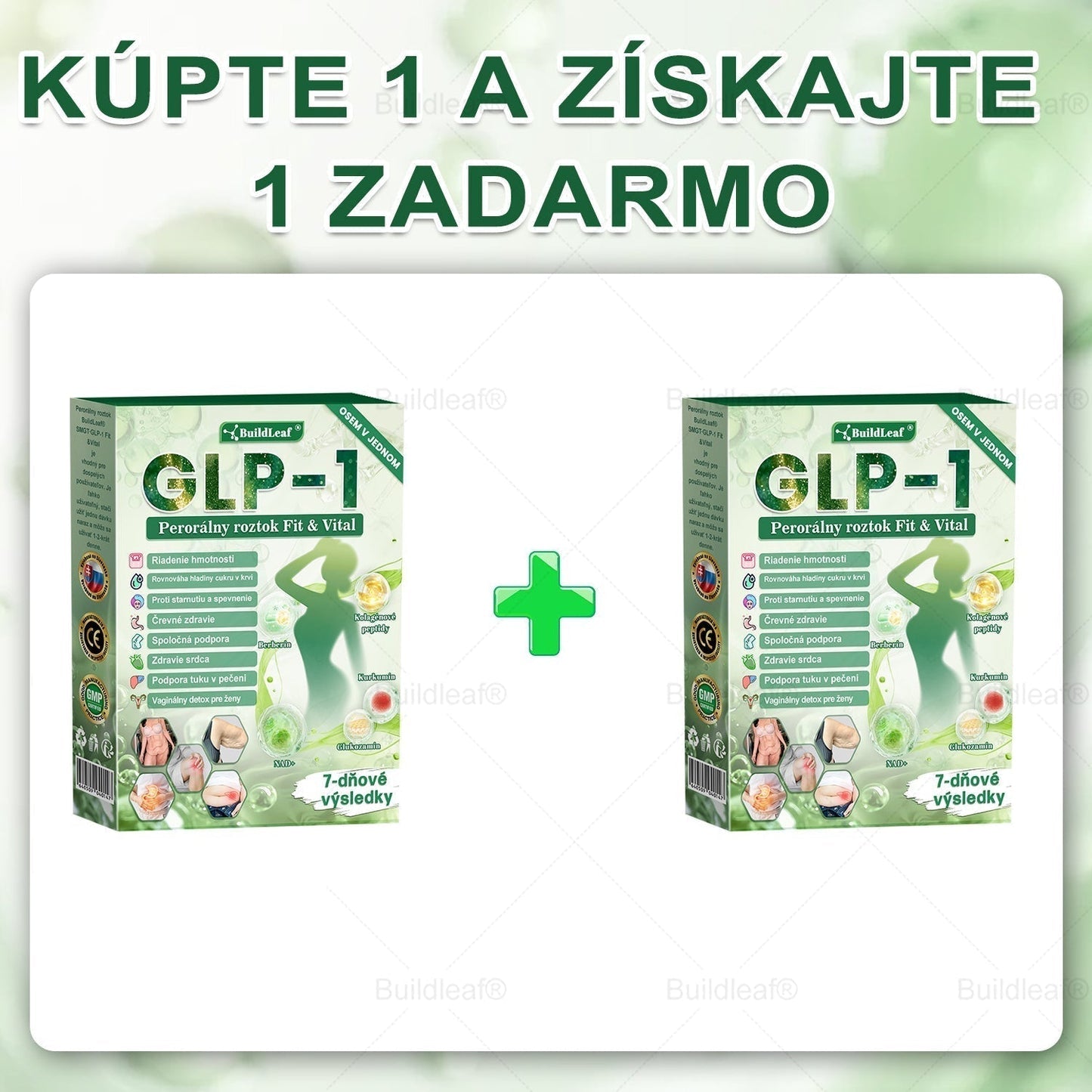 🪻🪻BuildLeaf® GLP-1 8-v-1 Fit & Vital Perorálny Roztok ✅(Len raz denne, viditeľné zmeny už za 7 dní) Pre obezitu, kardiovaskulárne ochorenia, cukrovku, problémy so štítnou žľazou, zdravie čriev, problémy s kĺbmi a ďalšie